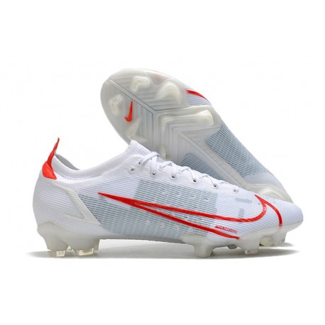 Fotbollsskor Nike Mercurial Vapor 14 Elite FG Vit Röd