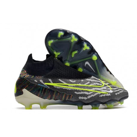 Nike Phantom GX Elite Dynamic Fit FG Link - Svart Neon Vit Blå