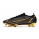 Fotbollsskor Nike Mercurial Vapor 14 Elite FG Svart Guld