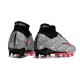 Nike Zoom Mercurial Superfly IX Elite FG Silver Rosa Svart