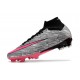 Nike Zoom Mercurial Superfly IX Elite FG Silver Rosa Svart