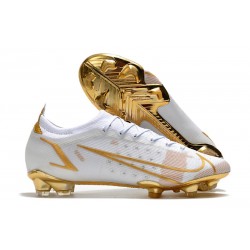 Fotbollsskor Nike Mercurial Vapor 14 Elite FG Vit Guld