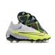 Nike Gripknit Phantom GX Elite DF FG Luminous - Neon Gridiron Svart