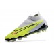 Nike Gripknit Phantom GX Elite DF FG Luminous - Neon Gridiron Svart