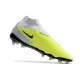 Nike Gripknit Phantom GX Elite DF FG Luminous - Neon Gridiron Svart