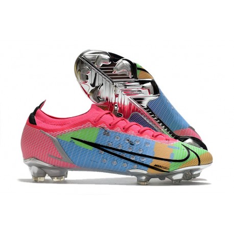 Nike Mercurial Vapor XIV Elite FG Blå Rosa Grön