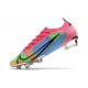 Nike Mercurial Vapor XIV Elite FG Blå Rosa Grön