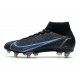 Nike Mercurial Superfly 8 Elite SG-Pro AC Renew - Svart Grå