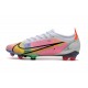 Nike Mercurial Vapor XIV Elite FG Dragonfly - Vit Silver Mörklila LIMITED EDITION