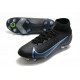 Nike Mercurial Superfly 8 Elite SG-Pro AC Renew - Svart Grå