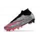 Nike Zoom Mercurial Superfly 9 Elite AG Silver Rosa Svart