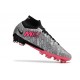 Nike Zoom Mercurial Superfly 9 Elite AG Silver Rosa Svart