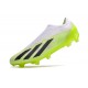 adidas X Crazyfast .1 Laceless FG Crazyrush - Vit Svart Lucid Lemon