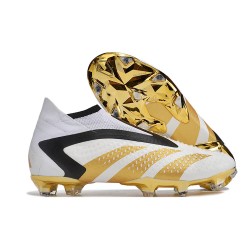 Fotbollsskor adidas Predator Accuarcy+ FG Vit Guld Svart