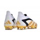 Fotbollsskor adidas Predator Accuarcy+ FG Vit Guld Svart