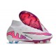 Nike Air Zoom Mercurial Superfly 9 Elite FG Vit Rosa Blå