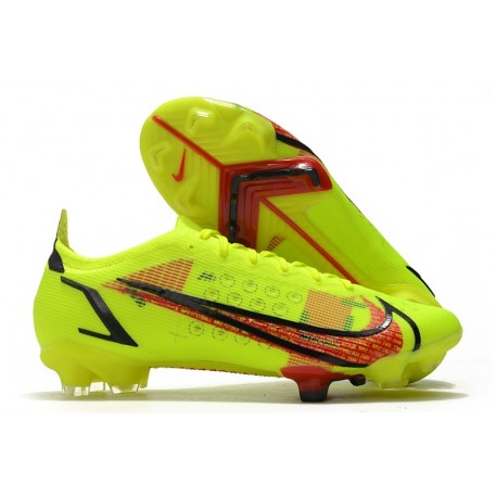 Nike Mercurial Vapor XIV Elite FG Volt Svart Bright Crimson