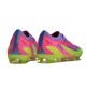 Fotbollsskor adidas X Crazyfast Messi.1 FG Korean Nights Son - Lucid Lemon Blå Rosa LIMITED EDITION