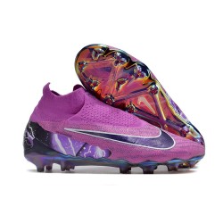 Nike Gripknit Phantom GX Elite DF FG Lila Svart