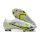 Nike Mercurial Vapor 14 Elite FG Silver Safari - Vit Svart Silver Neon