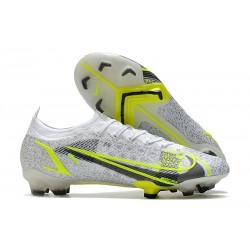 Nike Mercurial Vapor 14 Elite FG Silver Safari - Vit Svart Silver Neon