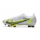 Nike Mercurial Vapor 14 Elite FG Silver Safari - Vit Svart Silver Neon