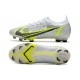 Nike Mercurial Vapor 14 Elite FG Silver Safari - Vit Svart Silver Neon