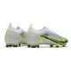 Nike Mercurial Vapor 14 Elite FG Silver Safari - Vit Svart Silver Neon