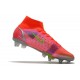 Nike Mercurial Superfly 8 Elite SG-Pro AC Spectrum - Röd Silver