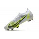 Nike Mercurial Vapor 14 Elite FG Silver Safari - Vit Svart Silver Neon