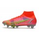 Nike Mercurial Superfly 8 Elite SG-Pro AC Spectrum - Röd Silver