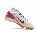 Nike Air Zoom Mercurial Superfly 9 Elite FG MR Vit Svart Röd Guld