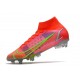 Nike Mercurial Superfly 8 Elite SG-Pro AC Spectrum - Röd Silver