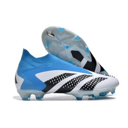 Fotbollsskor adidas Predator Accuarcy+ FG Vit Blå Svart