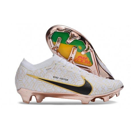 Nike Air Zoom Mercurial Vapor 15 Elite FG Vit Guld Svart