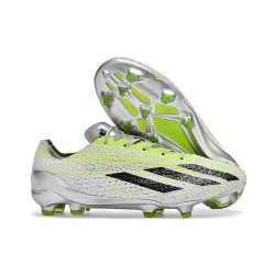 adidas X Crazyfast Strung+ FG Herrar Grå Lucid Lemon Svart