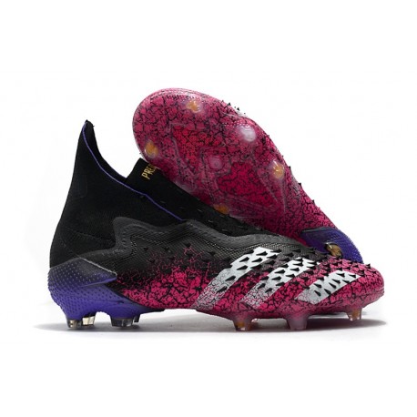 Fotbollsskor adidas Predator Freak + FG Herr Superspectral - Svart Vit Rosa