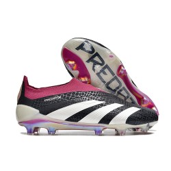 Adidas Predator Elite Laceless FG Svart Vit Lila