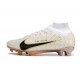 Nike Air Zoom Mercurial Superfly 9 Elite FG Vit Svart Guld