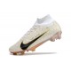 Nike Air Zoom Mercurial Superfly 9 Elite FG Vit Svart Guld