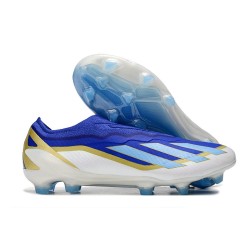 adidas X Crazyfast .1 Laceless FG Messi Spark Gen10s - Lucid Blue Blue Burst Vit