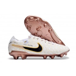 Nike Tiempo Legend X Elite FG Herrar Vit Guld Svart