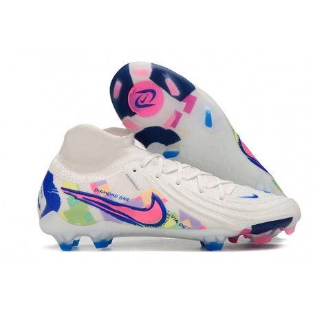 Nike Phantom Luna II Elite FG Vit Rosa Blå