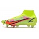 Nike Mercurial Superfly 8 Elite SG-Pro AC Volt Svart Bright Crimson