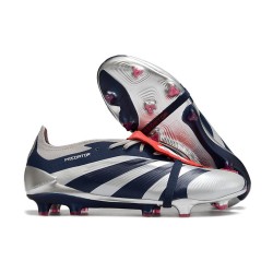 Fotbollsskor Adidas Predator Elite FT FG Silver Svart Röd