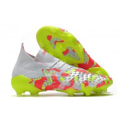 Fotbollsskor Adidas Predator Freak.1 Fg Vit Rosa Gul