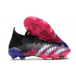 Fotbollsskor Adidas Predator Freak.1 Fg Superspectral - Svart Vit Rosa