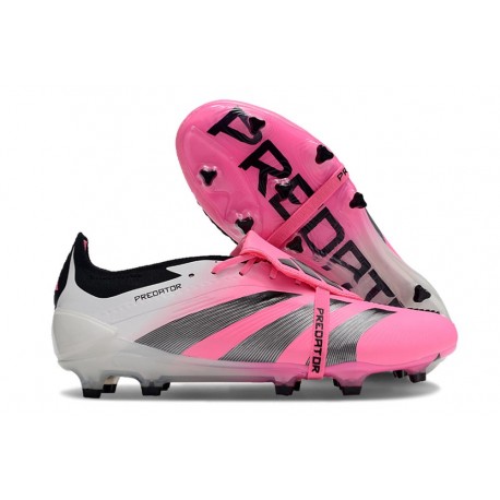 Fotbollsskor Adidas Predator Elite FT FG Rosa Vit Svart