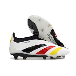 Adidas Predator Elite Laceless FG Vit Svart Röd Gul