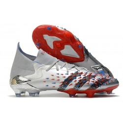 Fotbollsskor Adidas Predator Freak.1 Fg Showpiece - Silver Svart Röd